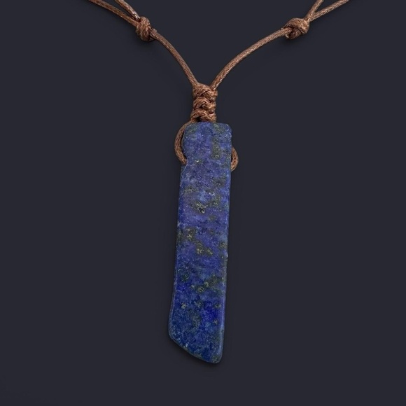 Lapis Lazuli Stone Pendant Necklace - Picture 1 of 5